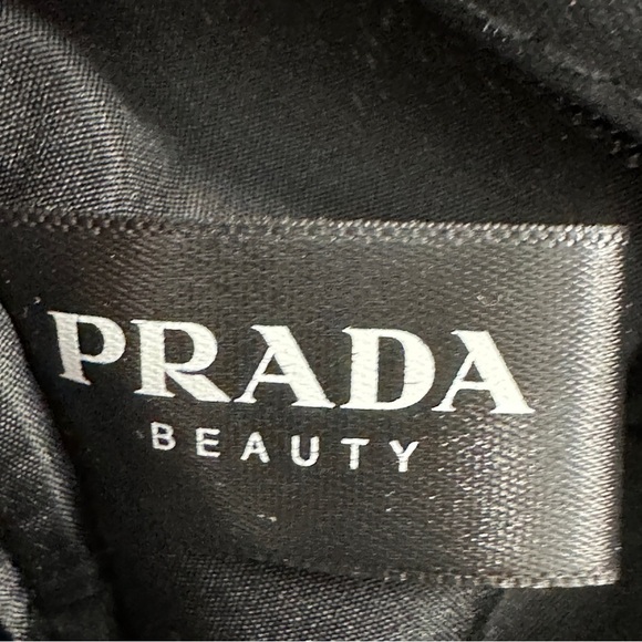 Prada Beauty pouch, mint green/black, rectangle, collapsible, purse - Picture 4 of 10